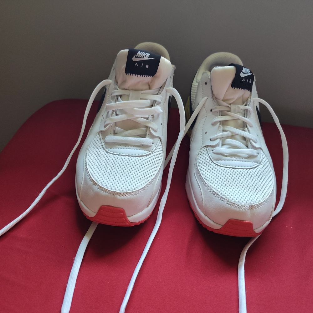 Nike Kids White and Pink Sneakers